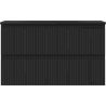 Mexen Rivel Badschrank 80 cm mit Waschbecken Vela, 2 Schubladen, geriffelt, schwarz matt - 91A20-08047-2-BFF71-W23M71