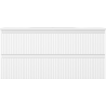 Mexen Rivel Badezimmerschrank 100 cm mit Waschbecken Vela, 2 Schubladen, geriffelt, weiß matt - 91A20-10047-2-BFF01-W23M01