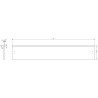 Mexen Rivel badkamerkast 120 cm met wastafel Vela, 2 laden, geribbeld, zwart mat - 91A20-12047-2-BFF71-W23M71