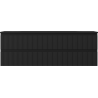Mexen Rivel Badezimmerschrank 140 cm mit Waschbecken Vela, 2 Schubladen, gerillt, schwarz matt - 91A20-14047-2-BFF71-W23M71