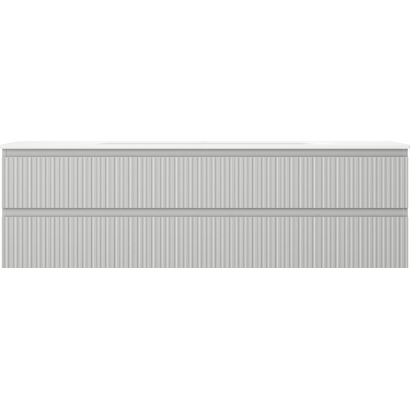 Mexen Rivel 160 cm vannitoa kapp valamu ja Vela, 2 sahtlit, soonikkoes, hall matt/valge matt - 91A20-16047-2-BFF62-W23M0