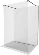 Mexen Kioto slobodno stojeća tuš pregrada 150 x 200 cm, prozirna 8 mm, crna - 800-150-002-70-00