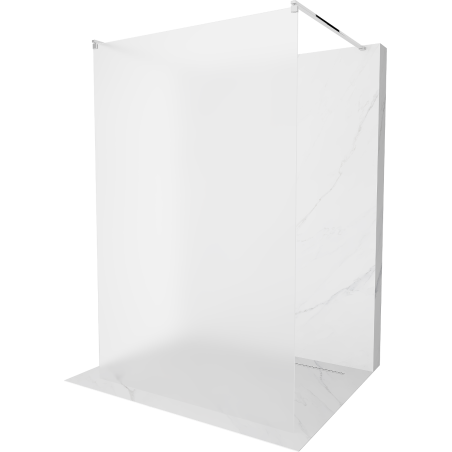 Mexen Kioto vrijstaande douchewand 120 x 200 cm, matglas 8 mm, chroom - 800-120-002-01-30