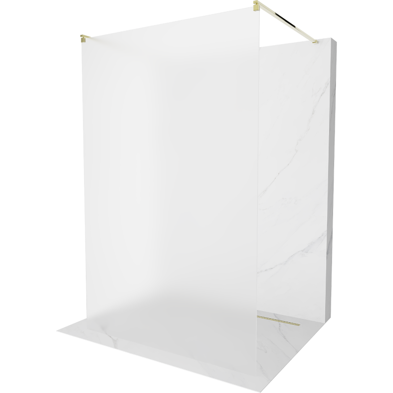 Mexen Kioto vapaasti seisova suihkuseinä 110 x 200 cm, huurrettu 8 mm, kulta - 800-110-002-50-30