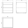 Mexen Orio bathroom cabinet 45 cm with Vela sink, 1 door, black matte - 91A11-04547-1-BF71-W23M71