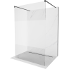 Mexen Kioto ελεύθερου στυλ τοίχος ντους 120 x 200 cm, διαφανής/παγωμένος 8 mm,