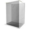 Mexen Kioto Freestanding Shower Panel 100 x 200 cm, Graphite 8 mm, Gold - 800-100-002-50-40