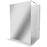 Mexen Kioto free-standing shower wall 110 x 200 cm, mirror 8 mm, chrome - 800-110-002-01-50