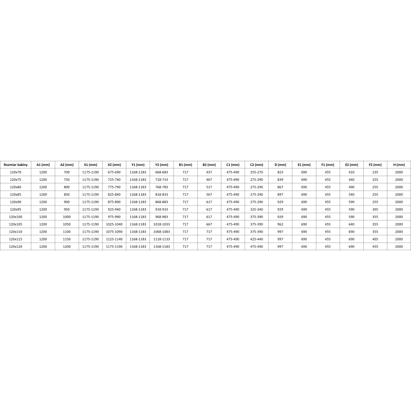 Mexen Mist-H L Duo kabina prysznicowa uchylna lewa 120 x 85 cm, transparent, złota - 8A5L-120L-085P-50-00
