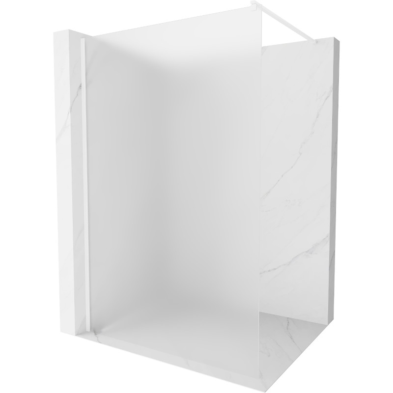 Mexen Kioto walk-in douchewand 90 x 200 cm, ijsglas 8 mm, wit - 800-090-101-20-30