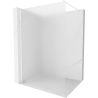 Mexen Kioto Duschwand Walk-in 90 x 200 cm, Frost 8 mm, Weiß - 800-090-101-20-30