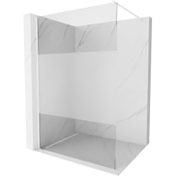 Mexen Kioto ścianka prysznicowa Walk-in 70 x 200 cm, transparent/szron 8 mm, biała - 800-070-101-20-35