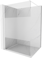 Mexen Kioto zid tuša Walk-in 100 x 200 cm, transparentna/ledena 8 mm, bijela - 800-100-101-20-35