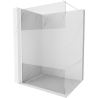 Mexen Kioto Duschwand Walk-in 110 x 200 cm, transparent/frost 8 mm, weiß - 800-110-101-20-35