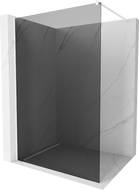 Mexen Kioto tuš pregrada Walk-in 90 x 200 cm, grafit 8 mm, bijela - 800-090-101-20-40