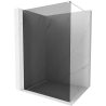 Mexen Kioto Duschwand Walk-in 100 x 200 cm, grafit 8 mm, weiß - 800-100-101-20-40