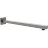 Mexen muurbevestigde douchearm 40 cm, geborsteld pistoolgrijs - 79112-66