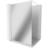 Mexen Kioto Walk-in Shower Screen 70 x 200 cm, Mirror 8 mm, White - 800-070-101-20-50