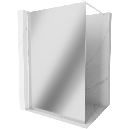 Mexen Kioto mampara de ducha Walk-in 110 x 200 cm, espejo 8 mm, blanco - 800-110-101-20-50