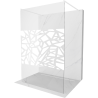 Mexen Kioto freestanding shower panel 120 x 200 cm, white pattern 8 mm, white - 800-120-002-20-85