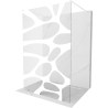 Mexen Kioto freestanding dušisein 110 x 200 cm, valge laine 8 mm, valge - 800-110-002-20-97