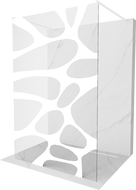 Mexen Kioto parete doccia indipendente 120 x 200 cm, onda bianca 8 mm, bianca - 800-120-002-20-97