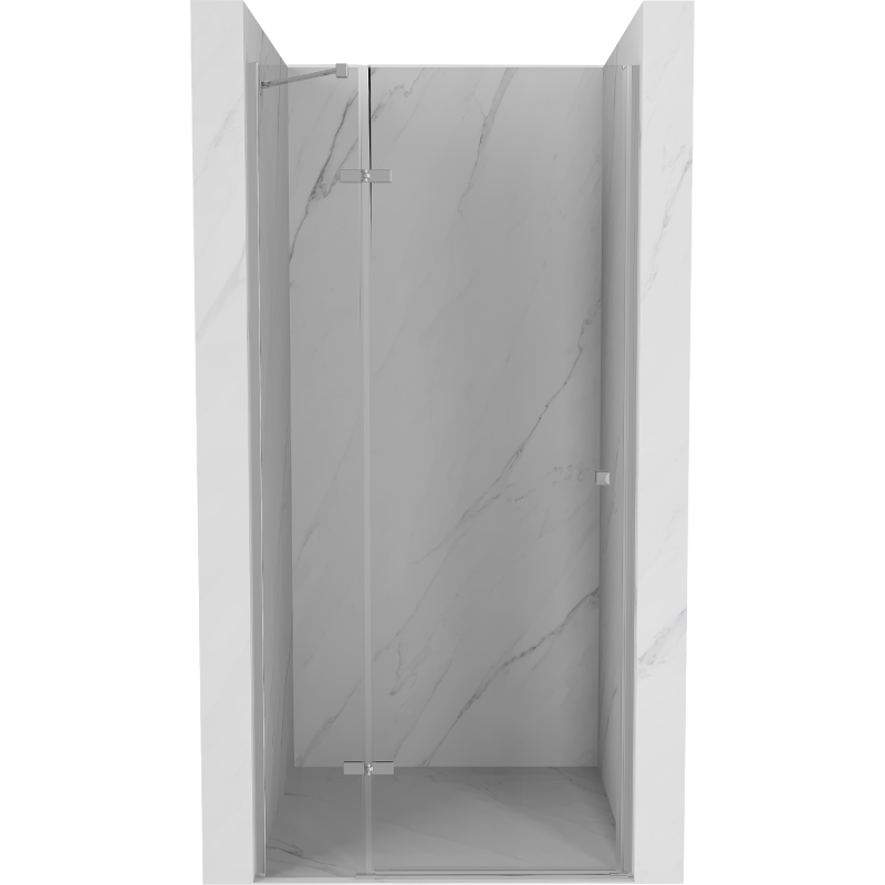 Mexen Roma porta doccia a battente 85 cm, trasparente, cromo - 854-085-000-01-00