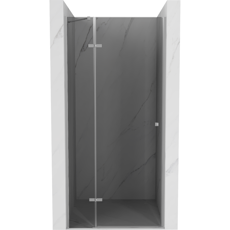 Mexen Roma drzwi prysznicowe uchylne 100 cm, grafit, chrom - 854-100-000-01-40