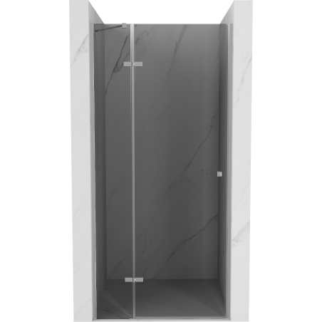 Mexen Roma 120 cm Hinged Shower Doors, Graphite, Chrome - 854-120-000-01-40