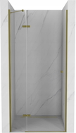 Mexen Roma hinged shower door 80 cm, transparent, gold - 854-080-000-50-00
