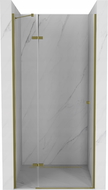 Mexen Roma drzwi prysznicowe uchylne 100 cm, transparent, złote - 854-100-000-50-00