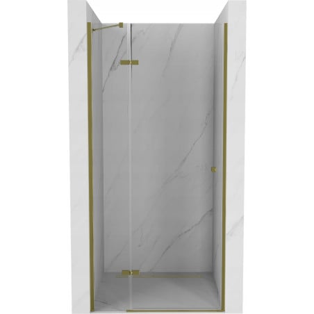 Mexen Roma 120 cm Hinged Shower Door, Transparent, Gold - 854-120-000-50-00