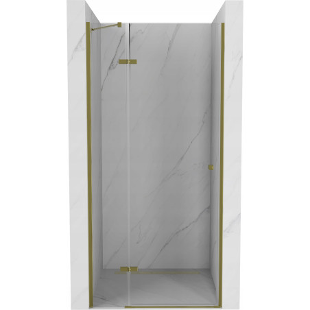 Mexen Roma swing shower doors 120 cm, transparent, gold - 854-120-000-50-00