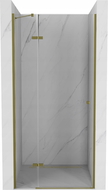 Mexen Roma drzwi prysznicowe uchylne 120 cm, transparent, złote - 854-120-000-50-00