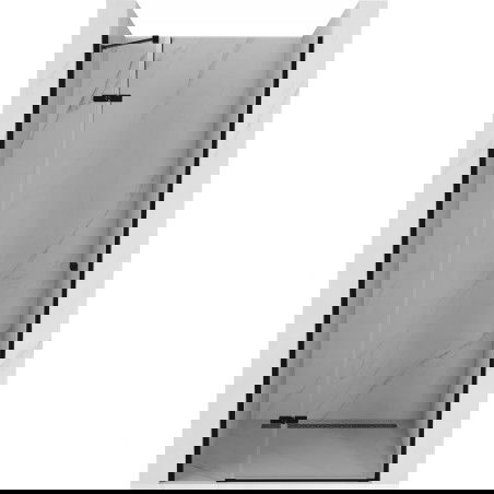 Mexen Roma duschdéieren déi sech opmaachen 80 cm, transparent, schwaarz - 854-080-000-70-00