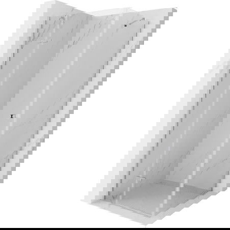 Mexen Roma καμπίνα ντους με ανοιγόμενη πόρτα 90 x 90 cm, διαφανής, χρώμιο