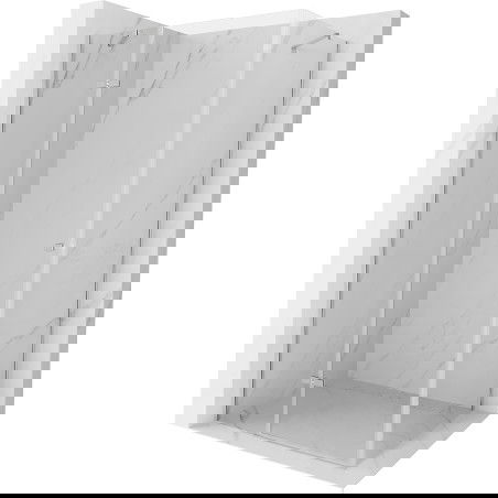 Mexen Roma cabine de duche frontal 70 x 120 cm, transparente, cromada - 854-070-120-01-00