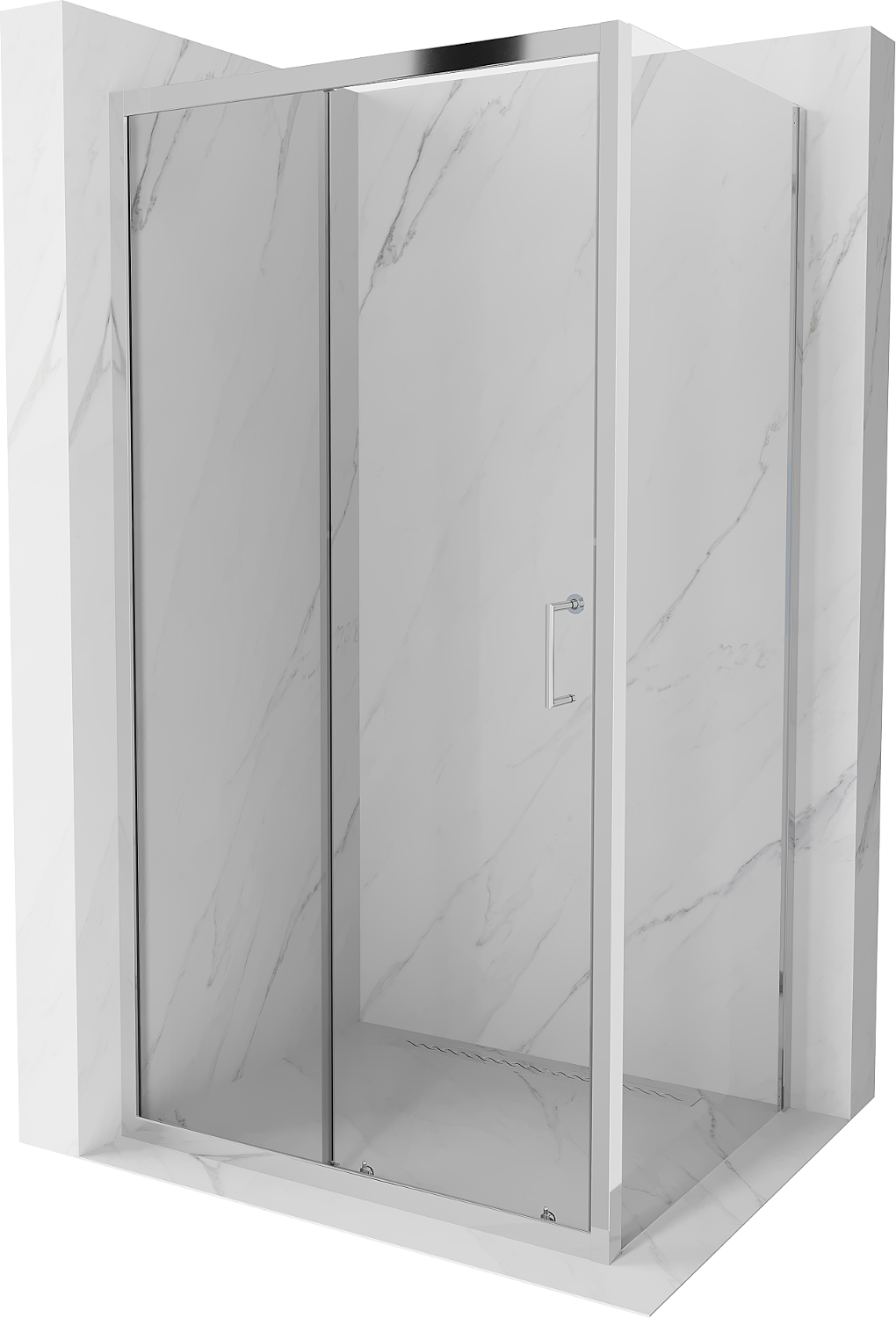 Mexen Apia kabina prysznicowa rozsuwana 105 x 70 cm, transparent, chrom - 840-105-070-01-00