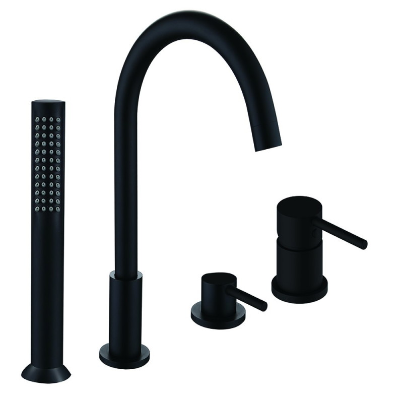 Mexen Alma bathtub faucet, black - 75032-70