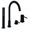 Mexen Alma bathtub faucet, black - 75032-70