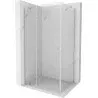 Mexen Roma cabina doccia girevole 115 x 80 cm, trasparente, cromo - 854-115-080-01-00