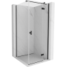 Mexen Mist H T cabine de douche pliante droite 85 x 85 cm, transparent, noir - 8A5T-085-085-70-00-P
