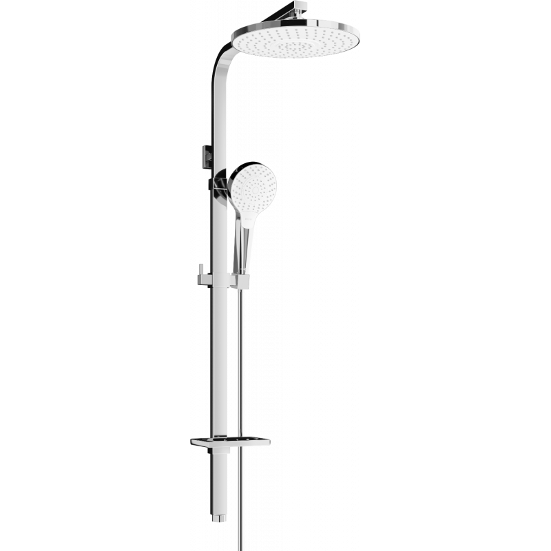 Mexen Q05 Shower Column, Chrome/White - 798050595-00