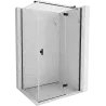 Mexen Mist-H T cabine de douche pivotante droite 120 x 95 cm, transparent, noir - 8A5T-120-095-70-00-P