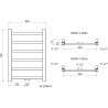Mexen Bolt vannitoasoojendi 700 x 500 mm, 188 W, must - W126-0700-500-00-70
