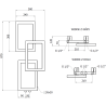 Mexen Grid dekorativer Badheizkörper 870 x 360 mm, 209 W, schwarz - W215-0870-360-00-70
