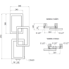 Mexen Grid radiateur de salle de bain décoratif 870 x 360 mm, 209 W, noir - W215-0870-360-00-70