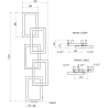 Mexen Grid grzejnik łazienkowy dekoracyjny 1360 x 390 mm, 349 W, antracyt - W215-1360-390-00-66