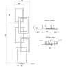 Mexen Grid dekoratieve badkamerverwarming 1360 x 390 mm, 349 W, zwart - W215-1360-390-00-70