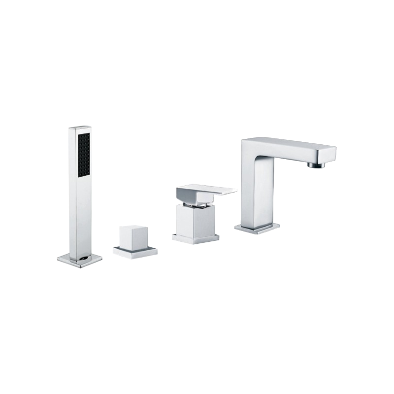 Mexen Cube badkarsblandare, krom - 72932-00